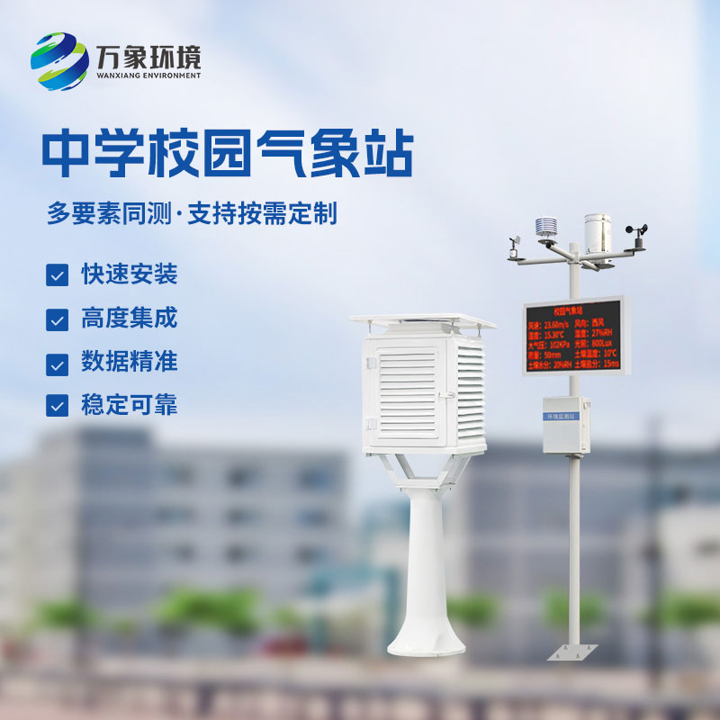 ??作為學校室外氣象站廠家，萬象環境有什么技術優勢？